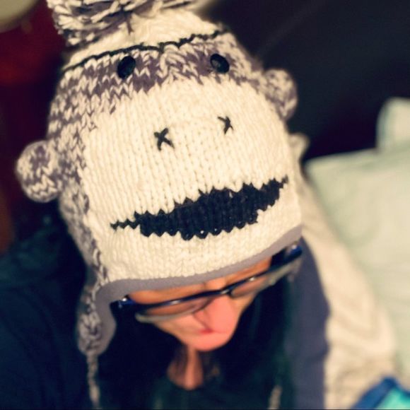 💎 BKE SOCK MONKEY WINTER HAT 💎 - Picture 1 of 4